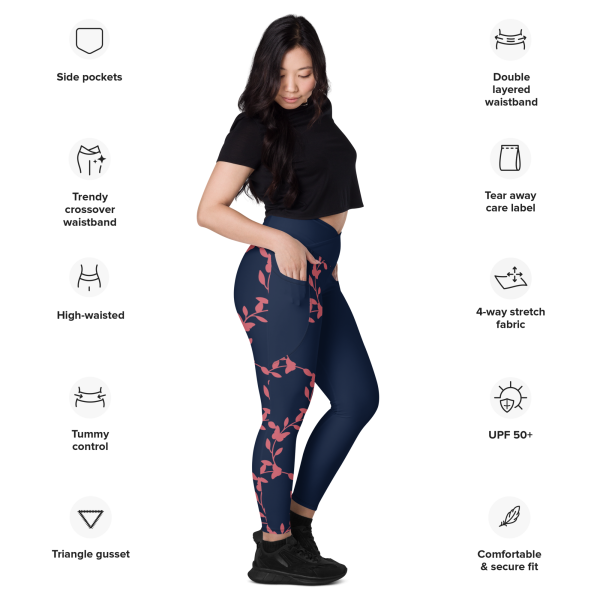 Crossover leggings with pockets - Image 2