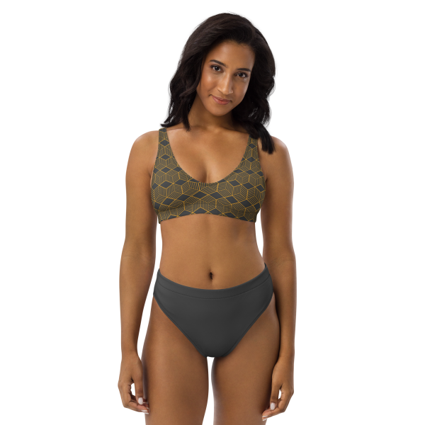 Recycled high-waisted bikini