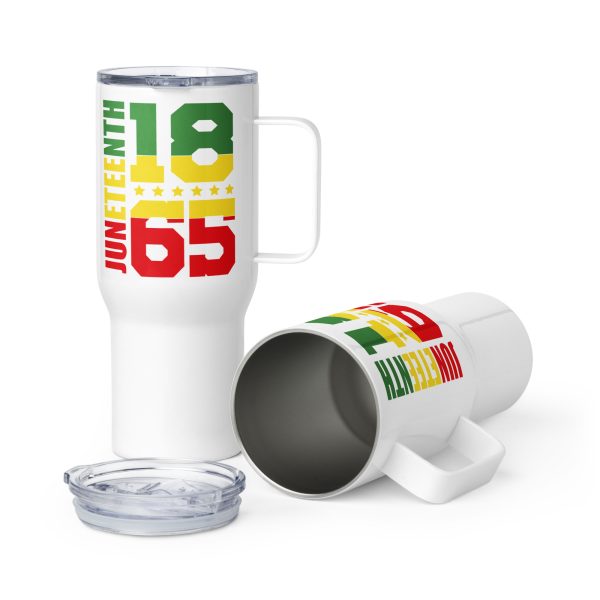 Travel mug with a handle